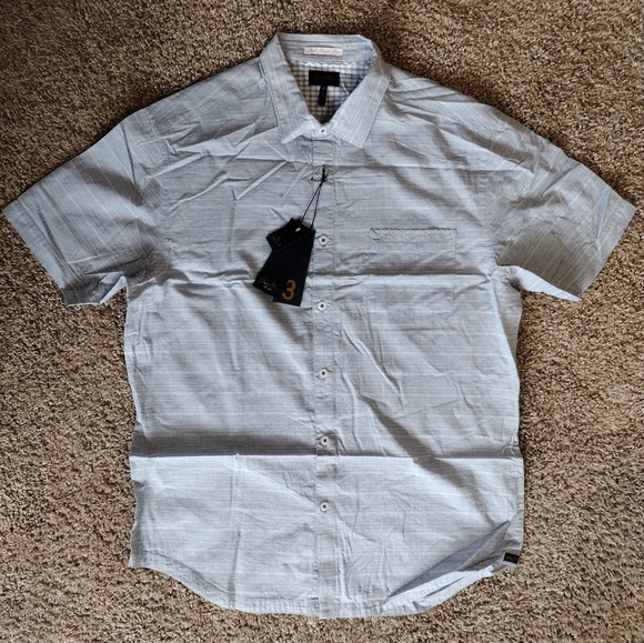 Good Man Brand Other - Good Man Brand Gray Short Sleeve Button Down Shirt NWT